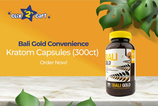 Bali Gold Convenience: Kratom Capsules (300ct) – Order Now!