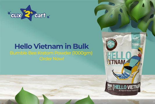 Hello Vietnam in Bulk: Bumble Bee Kratom Powder (1000gm) – Order Now!