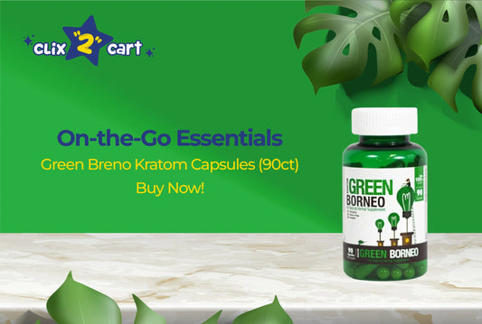 On-the-Go Essentials: Green Borneo Kratom Capsules (90ct) – Buy Now!