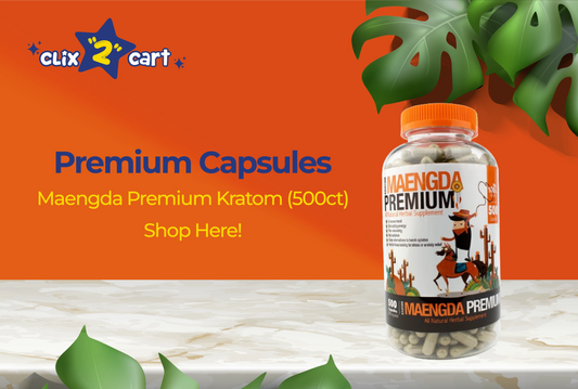 Premium Capsules: Maengda Premium Kratom (500ct) – Shop Here!