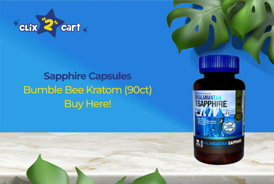 Sapphire Capsules: Bumble Bee Kratom (90ct) – Buy Here!