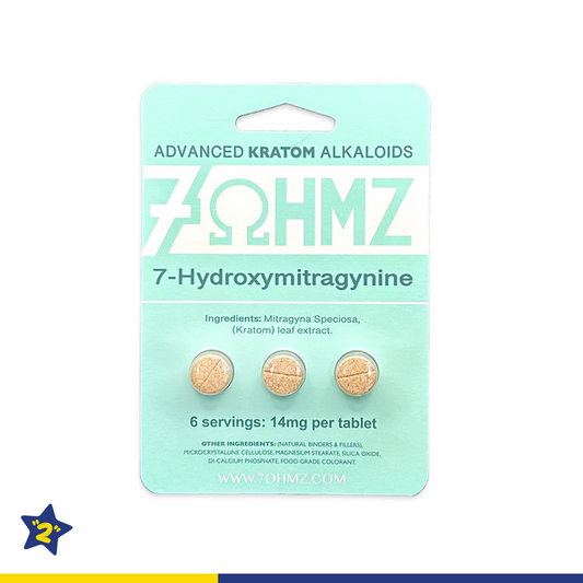 7-OHMZ Advanced Kratom Alkaloids Tablets (14mg x 3 Tablets) - 20pc per Box