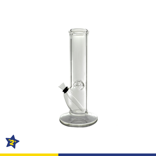 10" Clear Straight Wine Base Slide Water Pipe