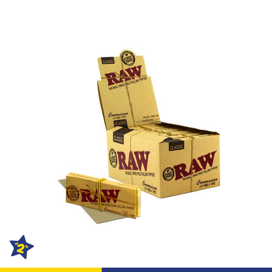 Raw Classic Connoisseur 1 1/4" Size Rolling Paper