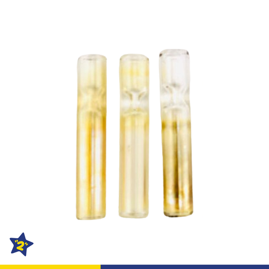 Gold Fumed Chillums (10 Pack)