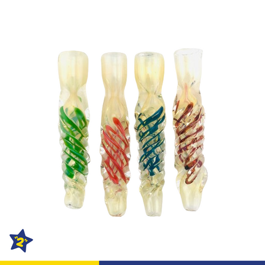 3" Twisted Color & Fumed Chillum