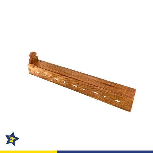 Mini Coffin Style Wooden Incense Stick Holder