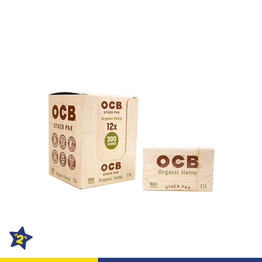 OCB Organic Hemp 1 1/4" Stack Pak Rolling Paper